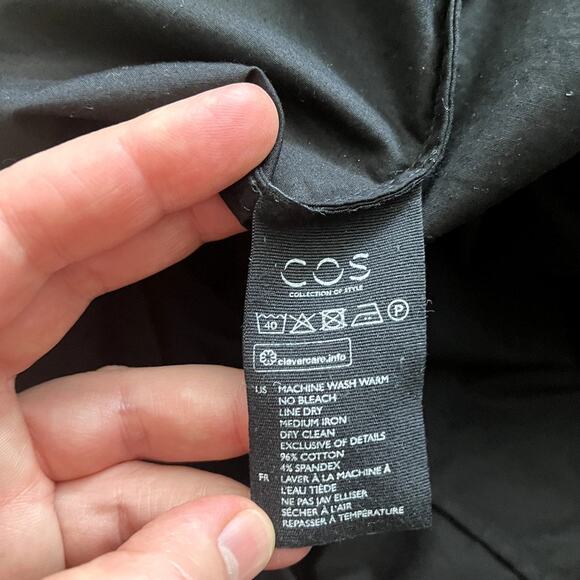 Cos mini dress with back closure, gently worn women's size 6 - Picture 10 of 11